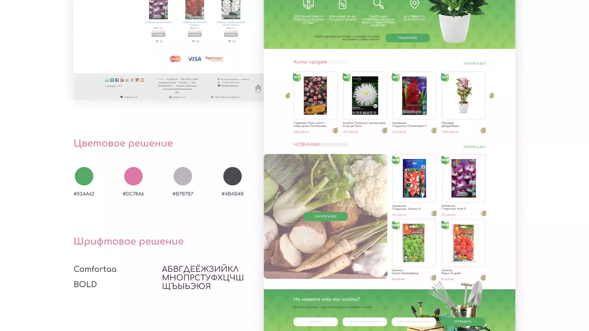 Создание логотипа и интернет-магазина «FLORAINT» в Нижнем Новгороде