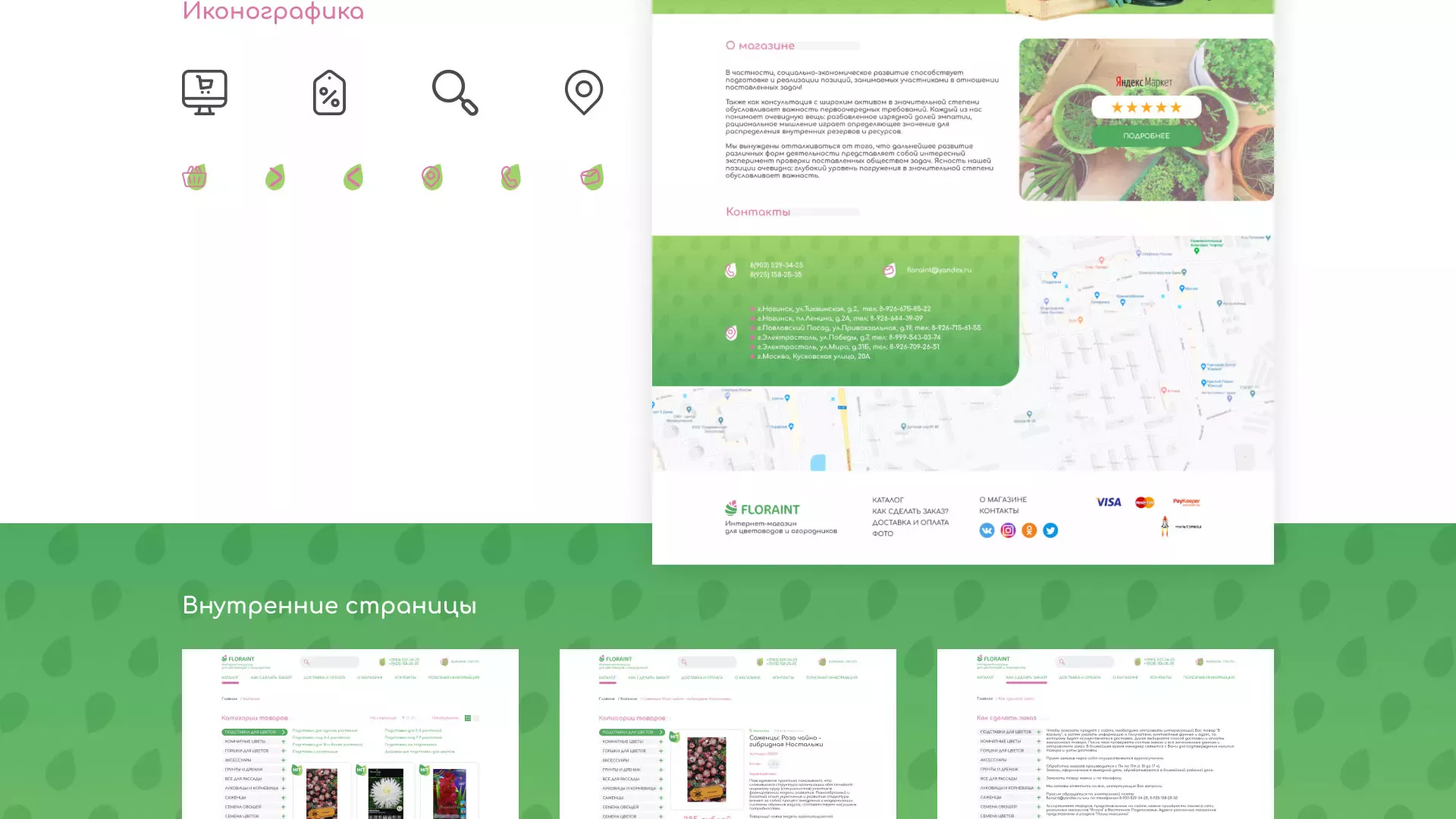 Создание логотипа и интернет-магазина «FLORAINT» в Нижнем Новгороде
