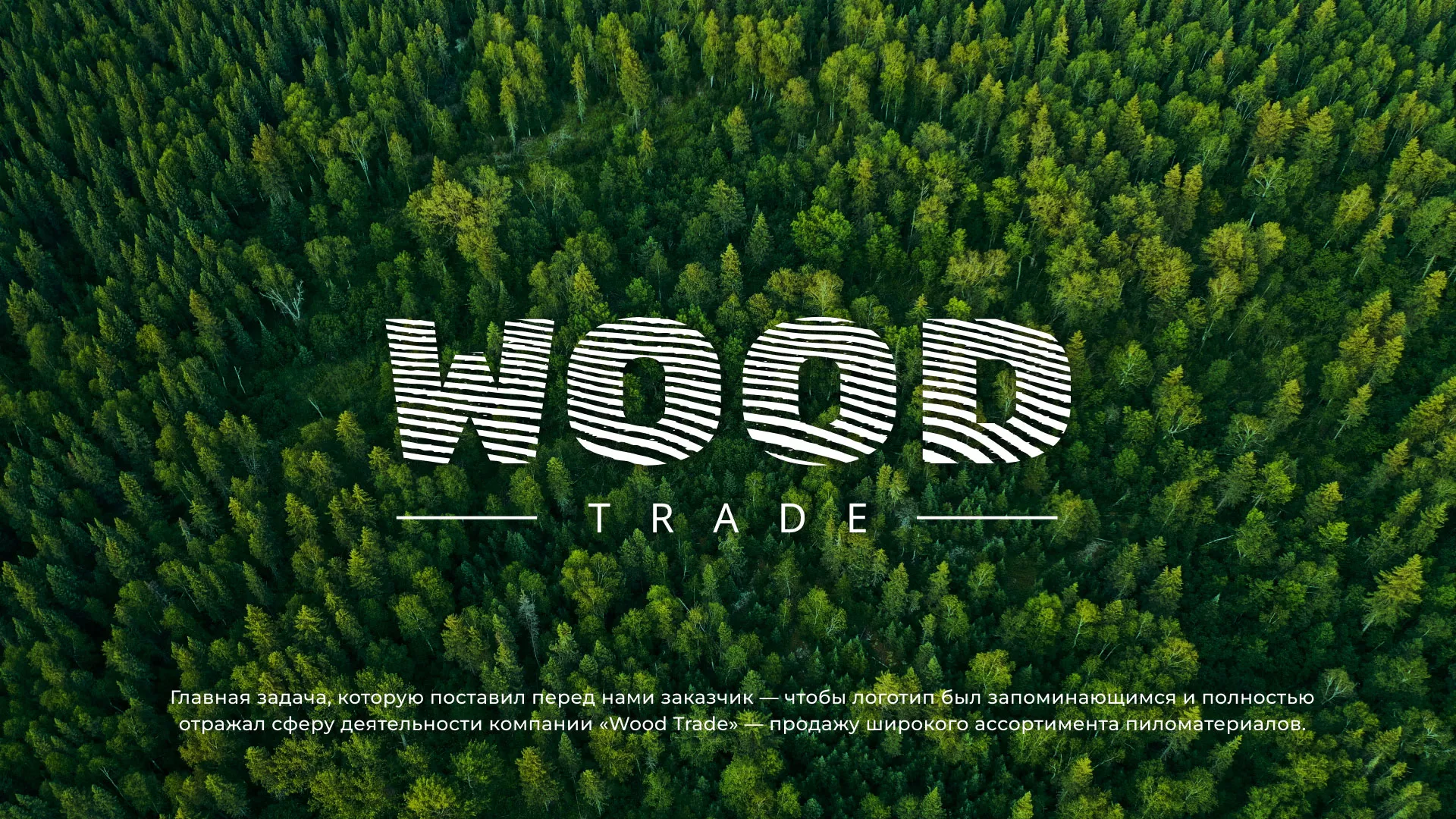 Разработка логотипа для компании «Wood Trade» в Нижнем Новгороде