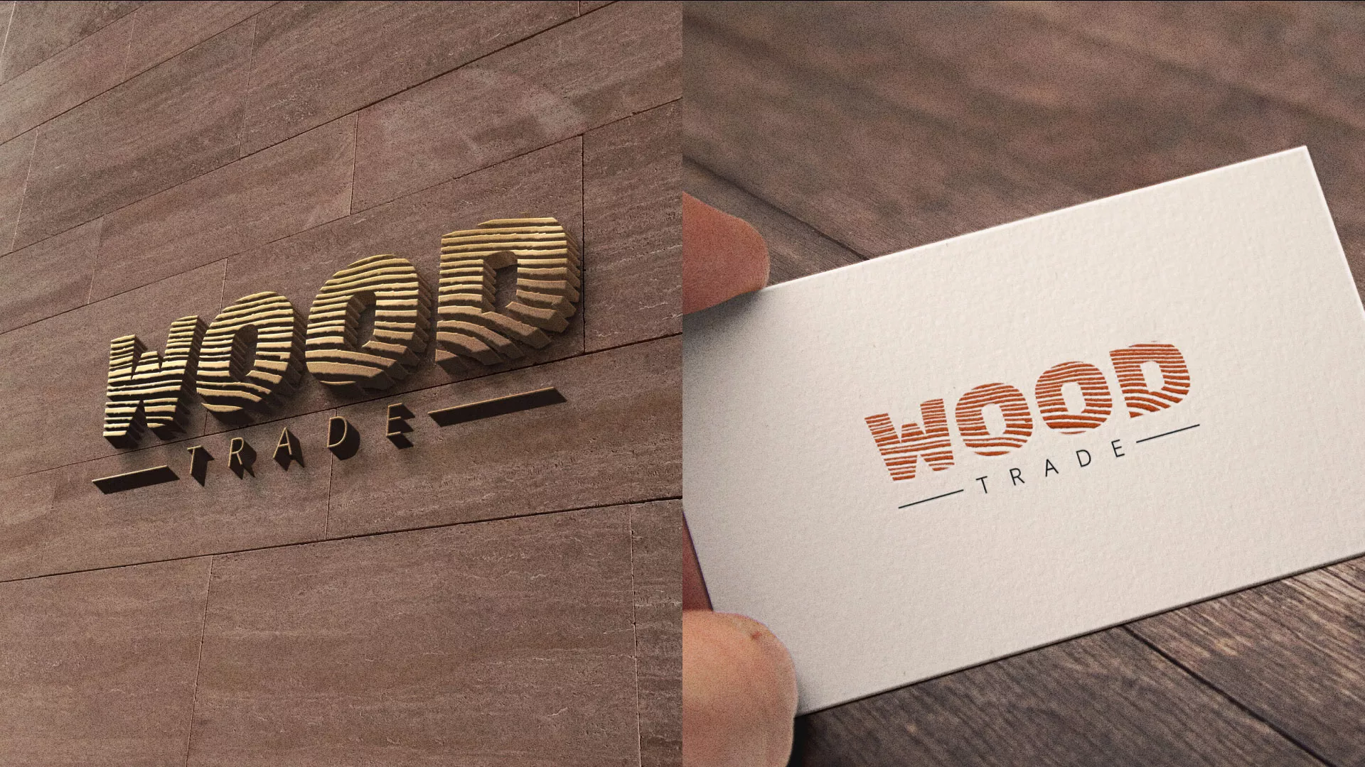 Разработка логотипа для компании «Wood Trade» в Нижнем Новгороде