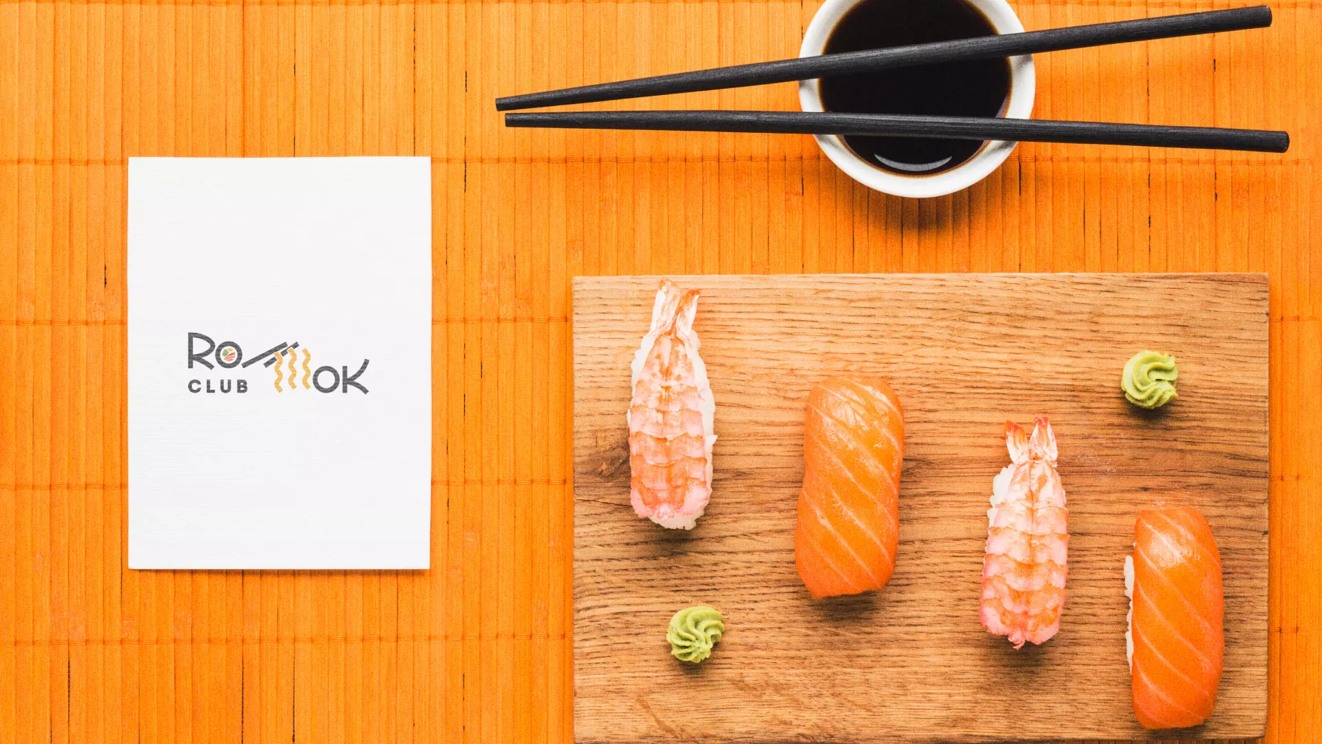 Создание логотипа суши-бара «Roll Wok Club» в Нижнем Новгороде