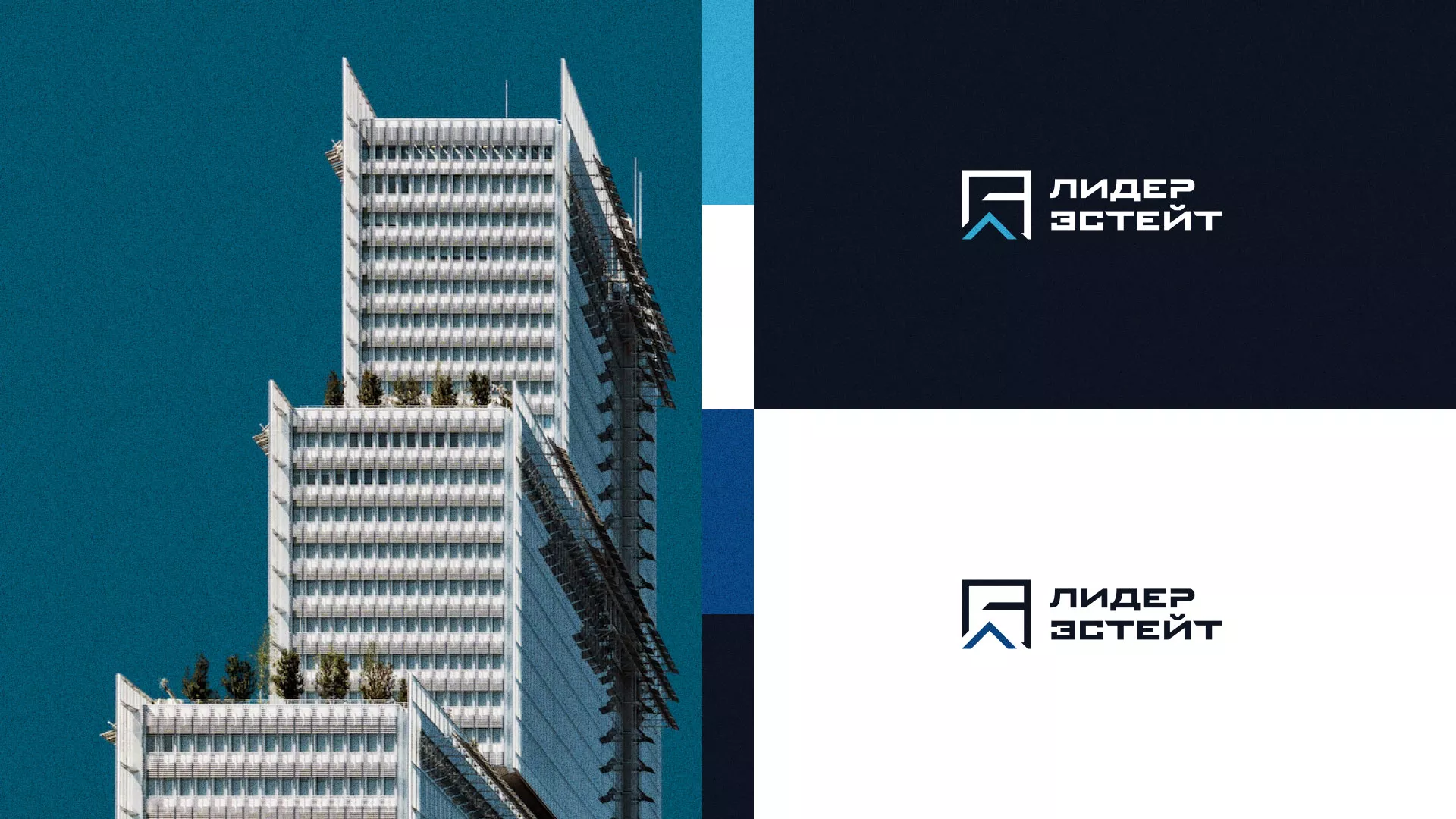 Разработка логотипа агентства недвижимости «Лидер Эстейт» в Нижнем Новгороде