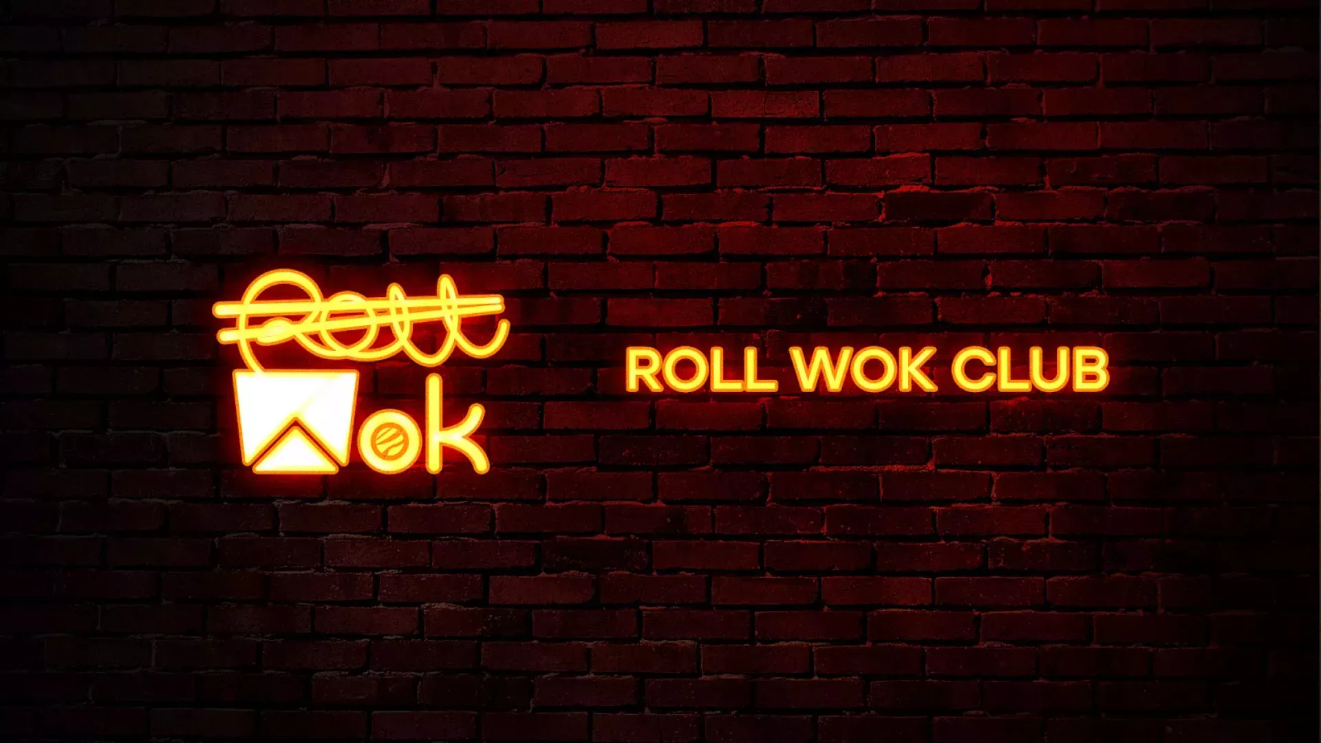 Разработка интерьерной вывески суши-бара «Roll Wok Club» в Нижнем Новгороде